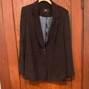 7 For All Mankind Classic Black Blazer